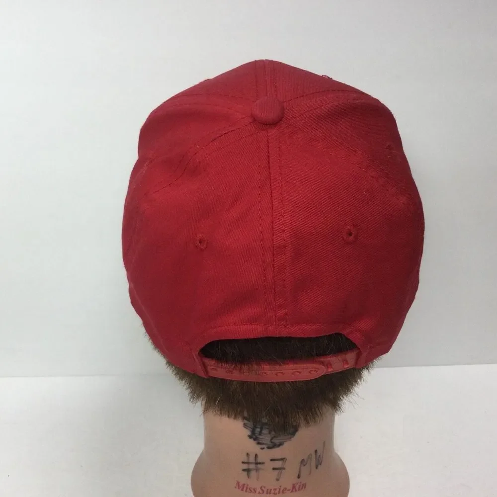 Bass Pro Shops hat Red SnapBack Outdoors‎ fishing cap adults one size